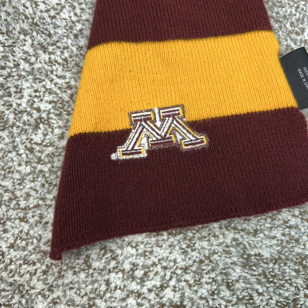 Minnesota Golden Gophers Scarf One Size Maroon‎ Gold NCAA Football Top Of World